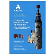Andis Cordless Nail Grinder 12 Piece Kit