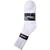 BURUKA CREW SPORTS SOCKS - 4 PAIRS PACKING (BK274_WHITE)