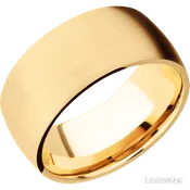 10 mm wide Domed 14K Yellow Gold band.