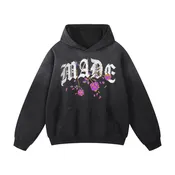 MADE OE Flowers Heavyweight Hoodie - Black - UNDERGROUND