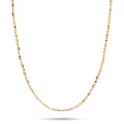 1.0mm Bar Ball Chain in Gold