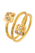 22K Gold & Diamond Ring