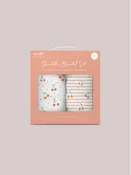 2-Pack Square Swaddle Blanket Set - Cherry Cute by Doodle By Meg