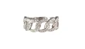 14kw Link Diamond Ring