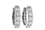 1 cttw Diamond Hoop Earrings
