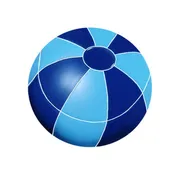 Beach Ball Blue 7"