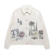 All Over LA Fleece Coaches Jacket