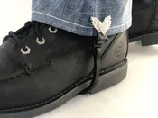 Blinged Heart Boot Straps Set