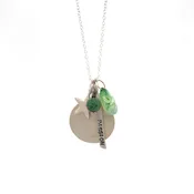 “Cultivate Your Passion” Hand-stamped Charm Necklace by SAM