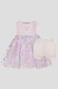 3D Butterflies Dress with Bloomer