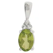 10K Birthstone Pendant – Peridot – August