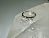 4 Diamond 14k White Gold Ring