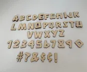 1.5 Inch Layout Letter Set Tiki Font