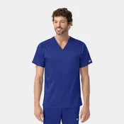 Men  Tops  2851  Mens Mesh Panel V-Neck Top