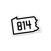 814 State Line Sticker
