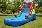 14 Foot Primary Colors Commercial Inflatable Water Slide - WS4201