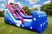 16 Foot Patriotic Inflatable Slide | Commercial Inflatable Slide - SL3135