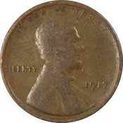 1917 Lincoln Wheat Cent – G/VG