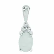 10K Birthstone Pendant – Pink Sapp – October