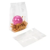 4" x 2 1/2" x 6" Premium Eco Clear Flat Bottom Gusset Bags (100 Pieces) [TB311] - DISCONTINUED