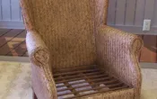 Woven Wing Back Chair