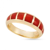 Coral Plaza Domed Band 7mm