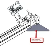 45°/90° Stop plate, reverse miter with lock plate