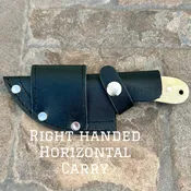 7" Jesse James - Bone - Damascus - Horizontal & Vertical Carry - JJ003