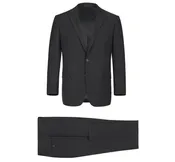 700 Signature Black Classic Suit No Vest