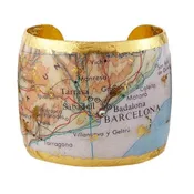 Barcelona Map Cuff