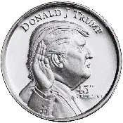 45th President - High Relief 2 oz .999 Fine Silver Round