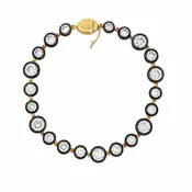 14Kt Round Diamond Geogian Bracelet