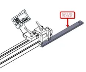 12 inch Reach in stop plate