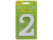 -#2 11CM WHITE WOOD NUMBER-#2 XXX