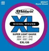 D’Addario EXL120 Electric XL super lite .009