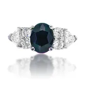 Brazilian Alexandrite And Diamond Ring