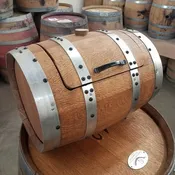Rustic 10 & 15 Gallon Tabletop Whiskey Barrel Ice Chests