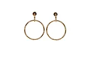 14kt Diamond Open Circle Earrings — Jackson Grey Jewelers