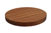 African Mahogany Edge Grain Round Cutting Board