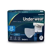 Absorbent Underwear McKesson Premium Discreet Pull On with Tear Away Seams Adult Large Male Disposable Heavy Absorbency (Case of 80)