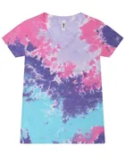 Women's Tie-Dyed V-Neck T-Shirt - 1075