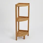 ASTA FURNITUREPRODUCTSTB-137  AVILA TEAK 3-TIER BATHROOM CORNER STAND