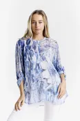 Artemis Paris Long Sleeve Sheer Blouse (BLS501P)