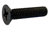 M3-0.5 X 10mm Machine Screws | Flat Head | Phillips Drive | Steel Black Oxide (4000/Pkg.)