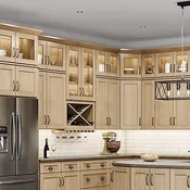 Shaker Honey 10 Ft Kitchen Cabinet Set (RTA Preconfigured Bundle)