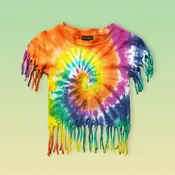 Kids Half Sleeve Fringe Tops
