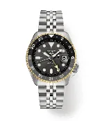 Seiko 5 Sports Black Automatic GMT