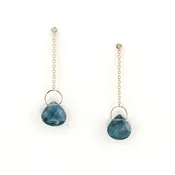 Kyanite 14k Yellow Gold Stud Earring Jackets