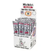 Miss Nelly's Beef Jerky Dog Treats – 24-Pack (1.27 oz Twin Packs)
