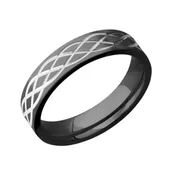 5 mm Celtic Knot Wedding Ring in Black Zirconium — Unique Celtic Wedding Rings